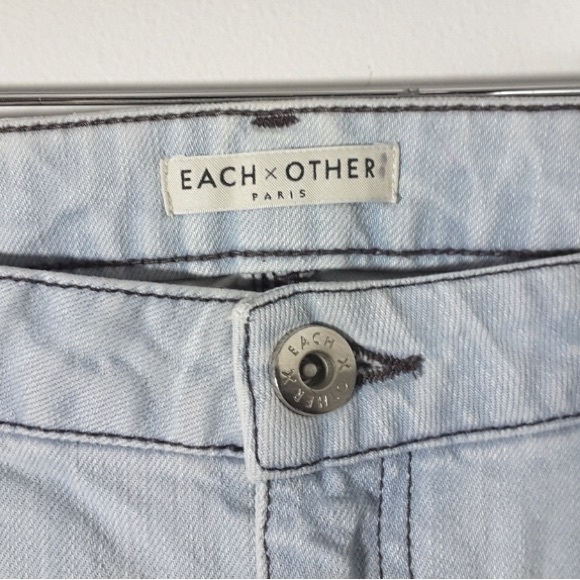 Each X Other Paris Bleach Dyed Skinny Jeans Size 6 / 26” $390 retail! GUC - Picture 6 of 9